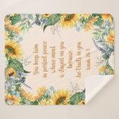 Sonnenblumen Blütenblume Verse Behalt Perfekter Fr Sherpadecke (Vorderseite (Horizontal))