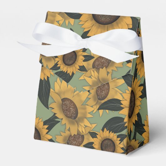 Sonnenblumen Blütendusche Boxen Geschenkschachtel (Vorderseite)