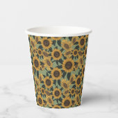 Sonnenblumen Blütendusche Kinderduschen Pappbecher (Vorderseite)