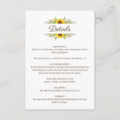 Sonnenblumen Boho Floral Wedding Card Begleitkarte (Vorderseite)