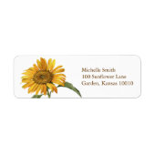 Sonnenblumen-Botanische Rücksendeadresse (Vorne)