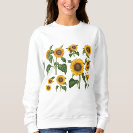 Sonnenblumen Botanische Vegetation Sweatshirt