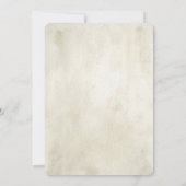 Sonnenblumen Braun Dusche Einladung. Rustikale Blu Einladung (Rückseite)