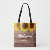 Sonnenblumen-Brautjungfer-Tasche mit individuellem Tasche (Vorderseite)