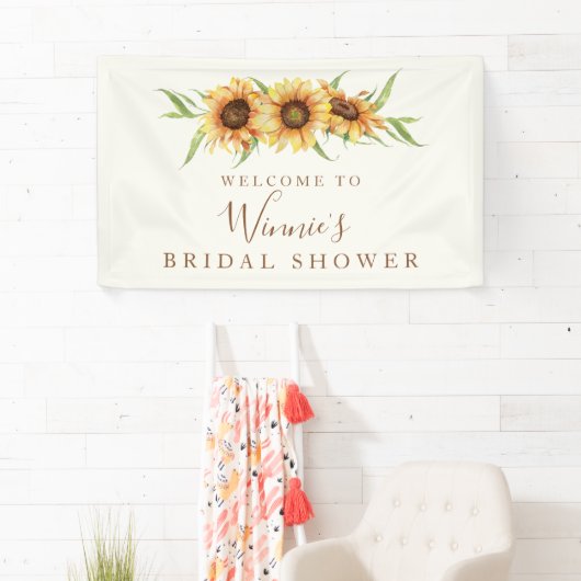 Sonnenblumen Brautparty Banner (Insitu)