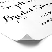 Sonnenblumen Brautparty Blumenblume Begrüßungszeic Poster (Ecke)