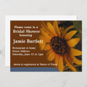 Sonnenblumen-Brautparty Einladung (Vorne/Hinten)