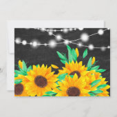 Sonnenblumen-Brautparty Einladung (Rückseite)