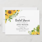 Sonnenblumen-Brautparty Einladung (Vorderseite)
