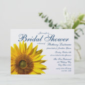 Sonnenblumen-Brautparty Einladung (Stehend Vorderseite)