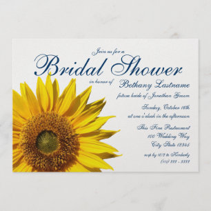 Sonnenblumen-Brautparty Einladung