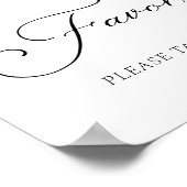 Sonnenblumen Brautparty Favoriten Party Signieren Poster (Ecke)