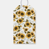 Sonnenblumen Brautparty Geschenkanhänger (Rückseite)