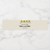 Sonnenblumen Brautparty Hochwasser Wasserflaschenetikett (Einzelnes Label)
