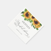 Sonnenblumen Brautparty Napkins Serviette (Ecke)