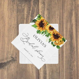 Sonnenblumen Brautparty Napkins Serviette