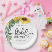 Sonnenblumen Brautparty Papier Teller (Party)