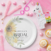 Sonnenblumen-Brautparty Pappteller (Party)