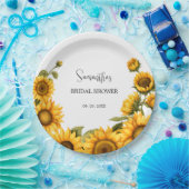 Sonnenblumen Brautparty Pappteller (Party)