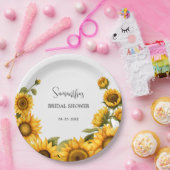 Sonnenblumen Brautparty Pappteller (Party)