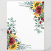 Sonnenblumen Brautparty Ring Game Instruktionen (Rückseite)