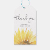 Sonnenblumen-Brautparty vielen Dank Geschenkanhänger (Vorderseite)
