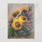Sonnenblumen Breeze Postkarte (Vorderseite)