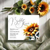 Sonnenblumen Bridal Dusche Einladungen erschwingli Flyer
