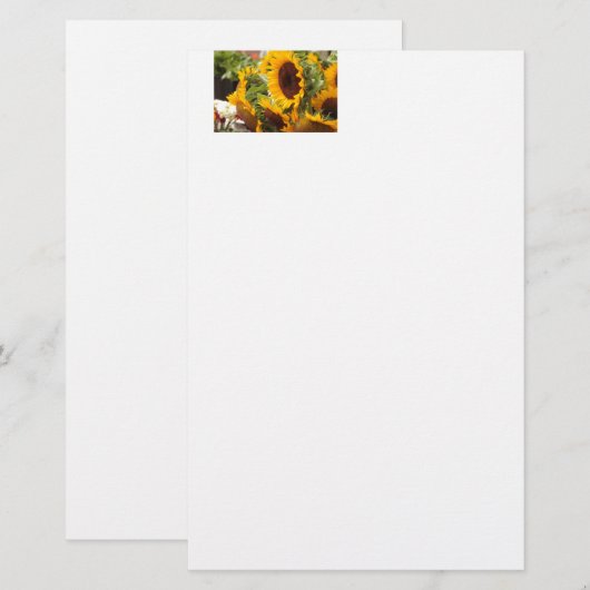 Sonnenblumen! Briefpapier (Vorne/Hinten)