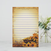 Sonnenblumen Briefpapier (Stehend Vorderseite)