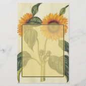 Sonnenblumen Briefpapier (Vorderseite)