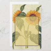 Sonnenblumen Briefpapier (Vorne/Hinten)