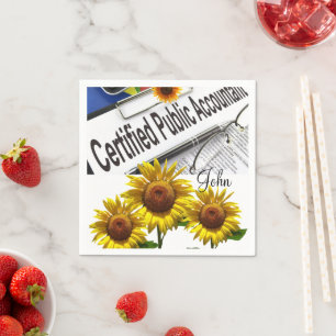 Sonnenblumen-Buchhalter-Papier-Servietten Serviette
