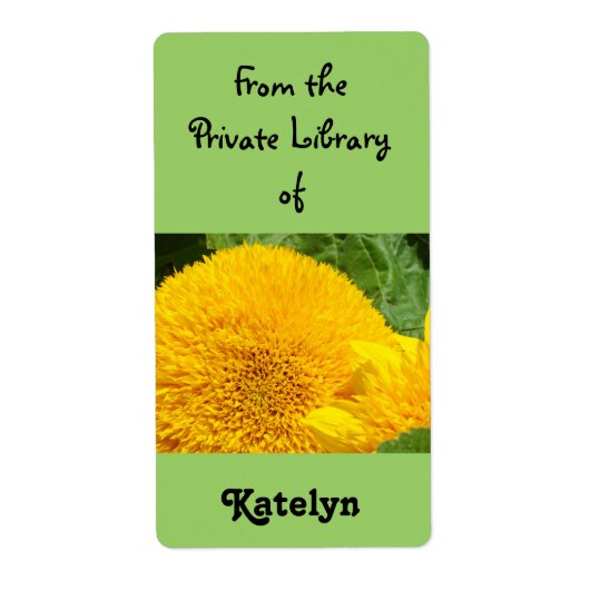 Sonnenblumen Buchmarken Private Bibliothek Blume (Vorne)