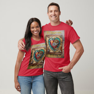 Sonnenblumen-Buntglas-Herz-Steampunk-Serie T-Shirt