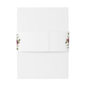 Sonnenblumen Burgund Blumen Rustikale Hochzeit Einladungsbanderole (Rückseitenbeispiel)