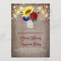 Sonnenblumen - Burgundy Navy Engagement Party