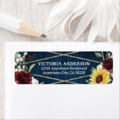 Sonnenblumen Burgundy Rose Geometrische Hochzeit d (Insitu)