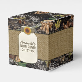 Sonnenblumen Burlap Jagd Camouflage Gastgeschenk H Geschenkschachtel
