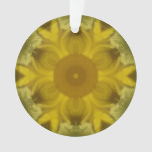 Sonnenblumen-Burst Gold Ornament
