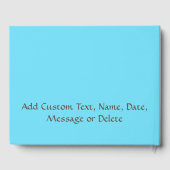 Sonnenblumen Butterfly Garden Blume Persönlich ges Gästebuch (Rückseite)