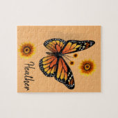 Sonnenblumen-Butterfly-Puzzle Puzzle (Horizontal)