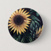 Sonnenblumen Button (Vorderseite)