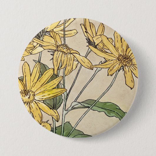 Sonnenblumen Button (Vorderseite)
