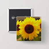 Sonnenblumen Button (Vorne & Hinten)