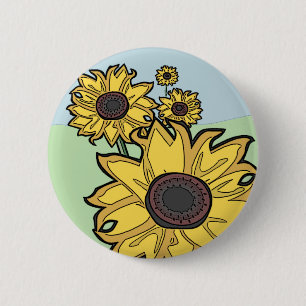 Sonnenblumen Button