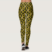 Sonnenblumen bx4 Black BG Leggings (Rückseite)