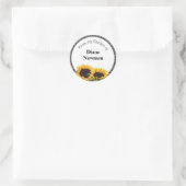 Sonnenblumen Canning Jar Personalisiert Stickers (Tasche)
