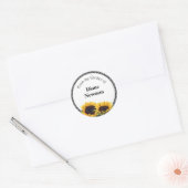 Sonnenblumen Canning Jar Personalisiert Stickers (Umschlag)