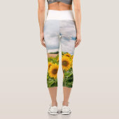 Sonnenblumen Capri Leggings (Rückseite)